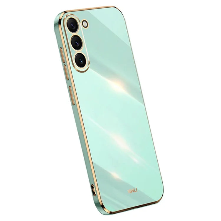 XINLI For Samsung Galaxy S24+ Case Electroplated Anti-shock TPU Phone Cover
