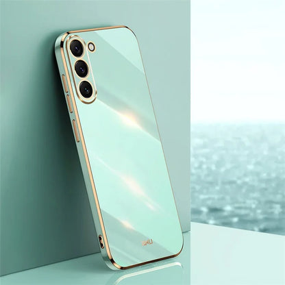XINLI For Samsung Galaxy S24+ Case Electroplated Anti-shock TPU Phone Cover