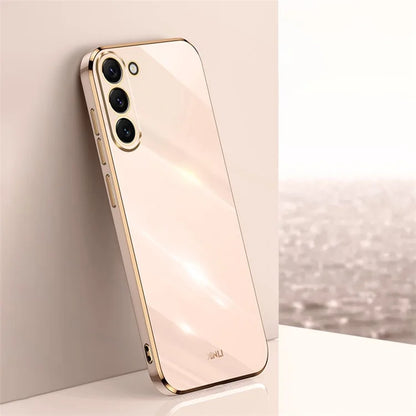 XINLI For Samsung Galaxy S24+ Case Electroplated Anti-shock TPU Phone Cover
