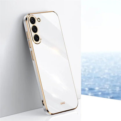 XINLI For Samsung Galaxy S24+ Case Electroplated Anti-shock TPU Phone Cover