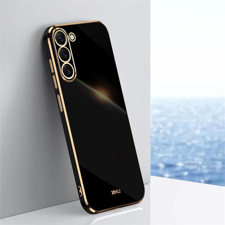 XINLI For Samsung Galaxy S24+ Case Electroplated Anti-shock TPU Phone Cover