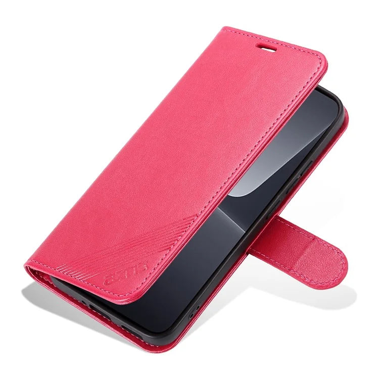 AZNS For Xiaomi 14 Case Anti-scratch Wallet TPU + PU Leather Cell Phone Cover