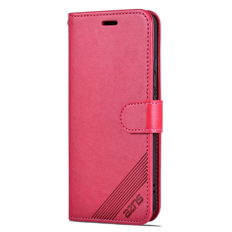 AZNS PU Leather Phone Shell for Xiaomi 14 Pro Case Anti-scratch Wallet Magnetic Phone Cover