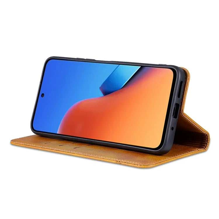 AZNS For Xiaomi 14 Case Anti-Scratch Cell Phone Stand Wallet Cover