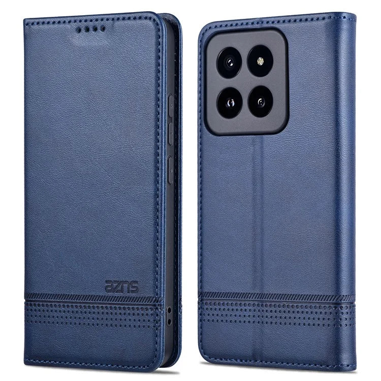AZNS For Xiaomi 14 Pro Phone Case Magnetic Auto Closing Phone Wallet Phone Cover