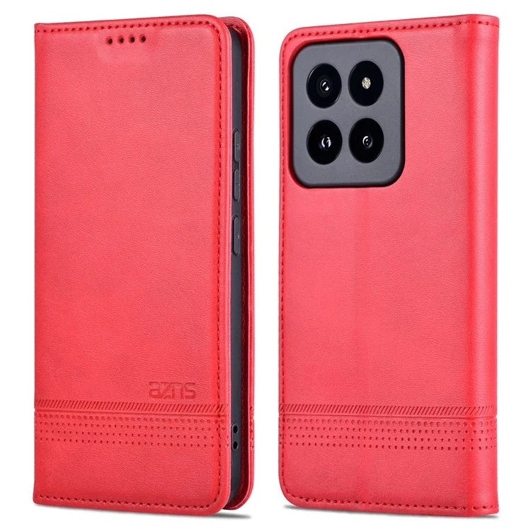 AZNS For Xiaomi 14 Pro Phone Case Magnetic Auto Closing Phone Wallet Phone Cover