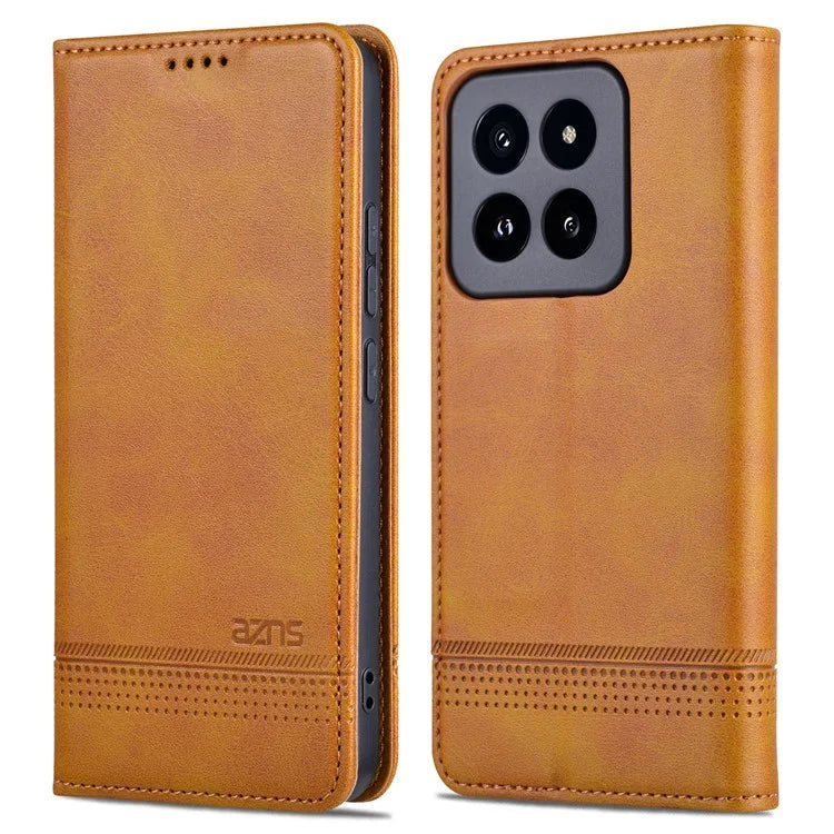 AZNS For Xiaomi 14 Pro Phone Case Magnetic Auto Closing Phone Wallet Phone Cover