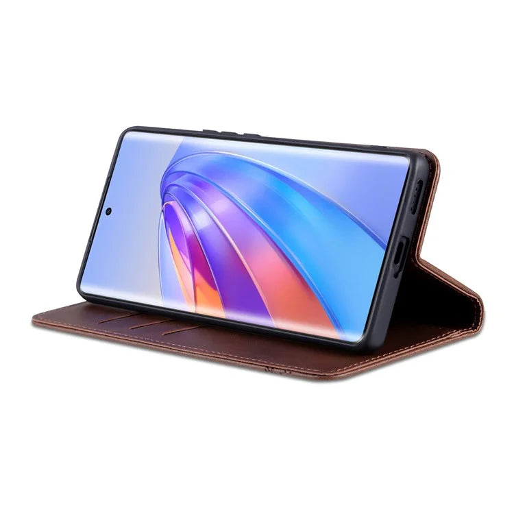 AZNS For Honor Play 50 Plus 5G Case Magnetic Closing Leather Wallet Phone Cover