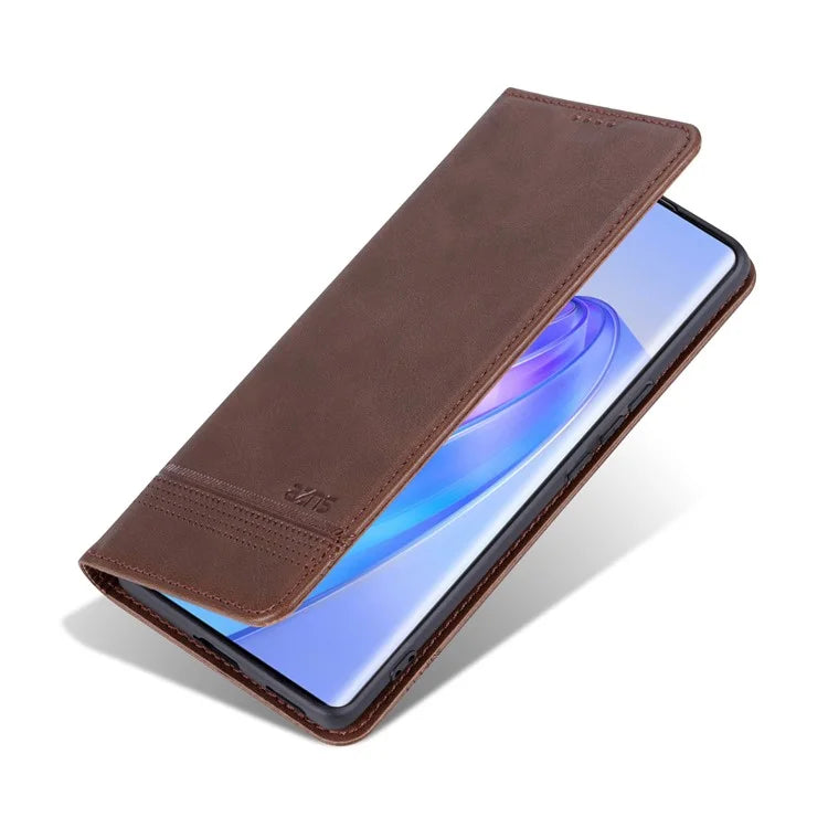 AZNS For Honor Play 50 Plus 5G Case Magnetic Closing Leather Wallet Phone Cover