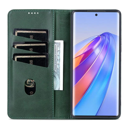 AZNS For Honor Play 50 Plus 5G Case Magnetic Closing Leather Wallet Phone Cover