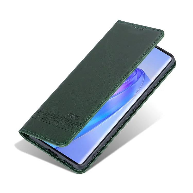AZNS For Honor Play 50 Plus 5G Case Magnetic Closing Leather Wallet Phone Cover