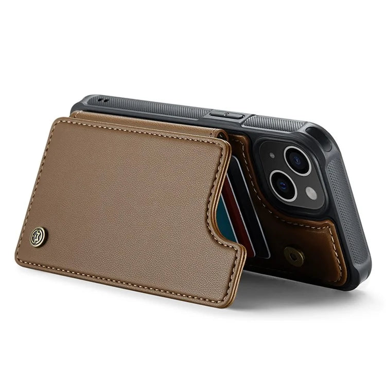 CASEME C22 Series for iPhone 15 Plus Kickstand Case Card Slots RFID Blocking Phone Cover