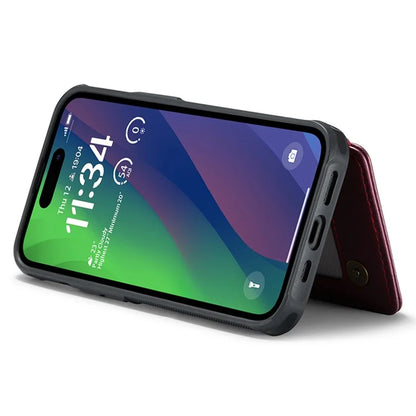 CASEME C22 Series for iPhone 15 Plus Kickstand Case Card Slots RFID Blocking Phone Cover