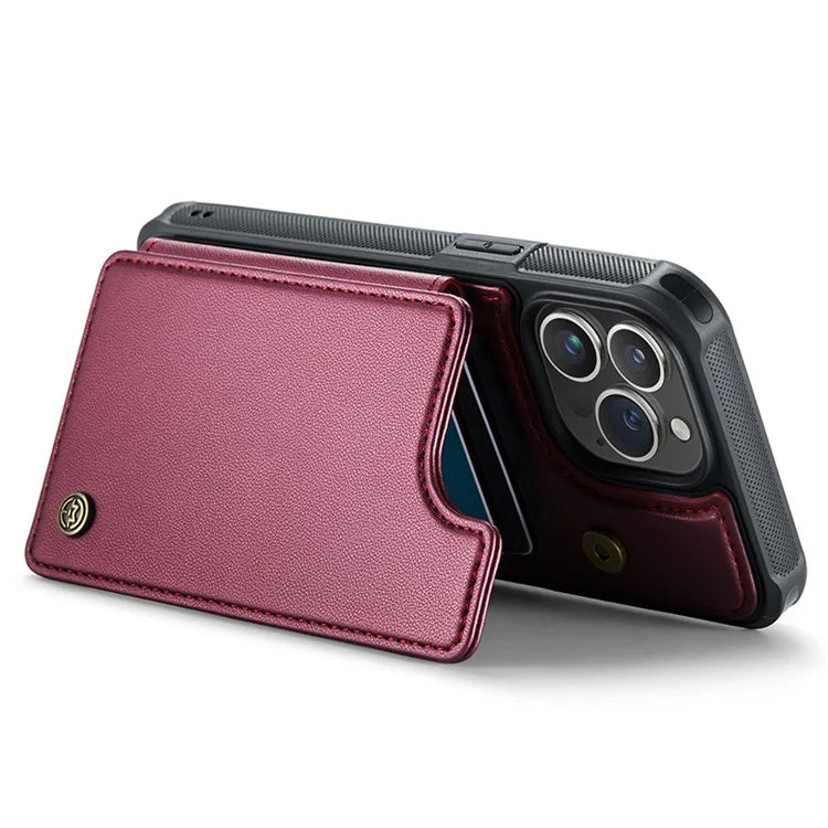 CASEME C22 Series for iPhone 15 Pro Max Case RFID Blocking Card Holder Phone Cover