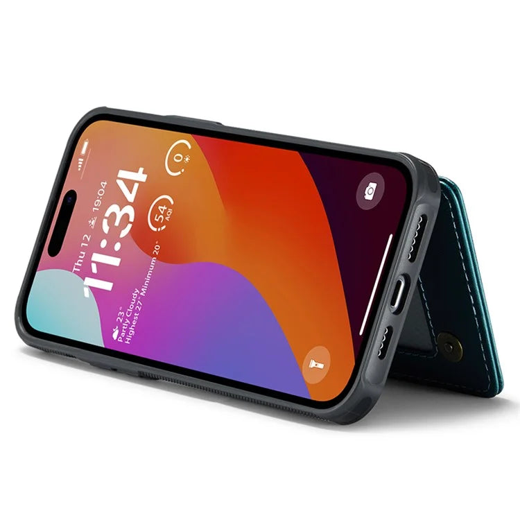CASEME C22 Series for iPhone 15 Pro Max Case RFID Blocking Card Holder Phone Cover