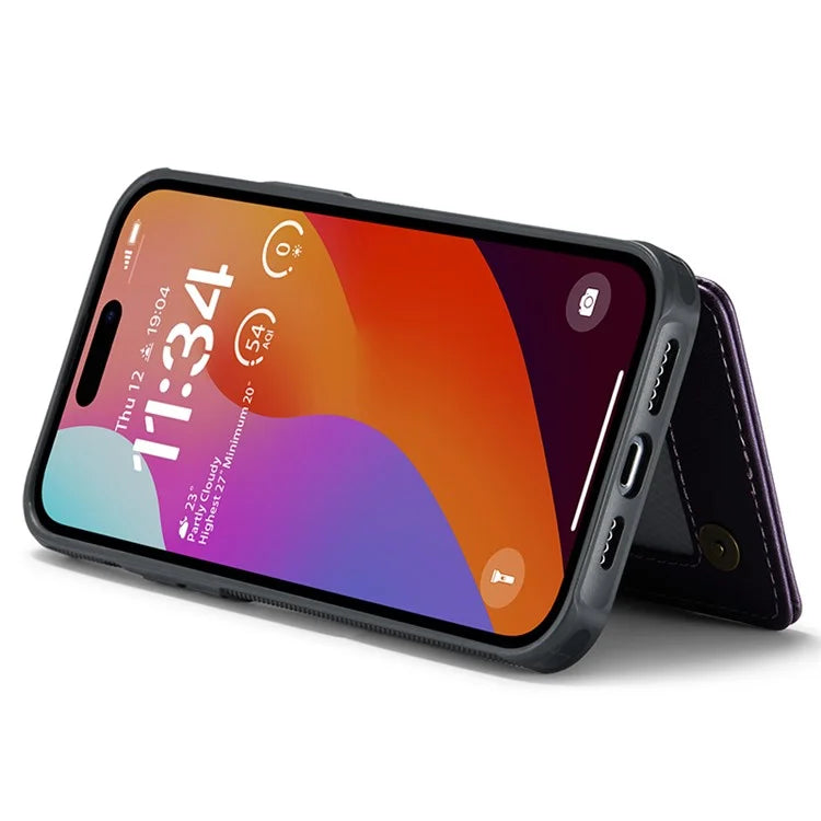 CASEME C22 Series for iPhone 15 Pro Max Case RFID Blocking Card Holder Phone Cover