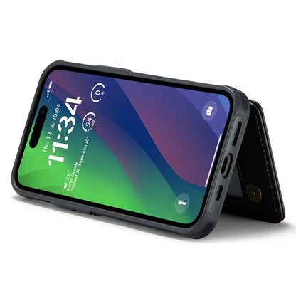 CASEME C22 Series for iPhone 15 Case RFID Blocking Card Slots Glossy Phone Cover