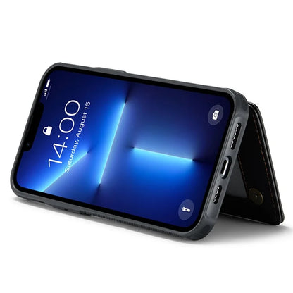 CASEME C22 Series for iPhone 13 Pro Case Litchi Texture Phone Cover with 4 Card Slots