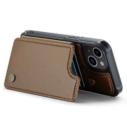 CASEME C22 Series for iPhone 14 Case RFID Blocking Kickstand Cover with 4 Card Slots