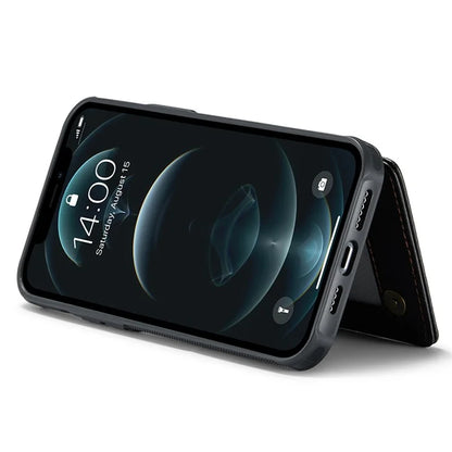 CASEME C22 Series For iPhone 12 Pro Max 6.7 inch Phone Case Leather+TPU Card Holder Cover