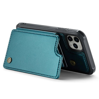 CASEME C22 Series For iPhone 11 Pro Max Case RFID Blocking Glossy PU Leather Phone Protector