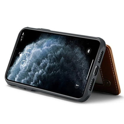 CASEME C22 Series For iPhone 11 Pro Max Case RFID Blocking Glossy PU Leather Phone Protector