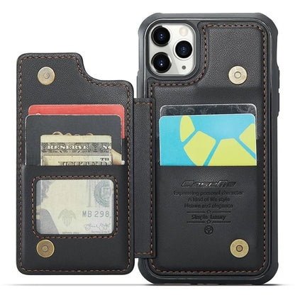 CASEME C22 Series for iPhone 11 Pro Case Glossy Phone Cover with Kickstand Card Holder