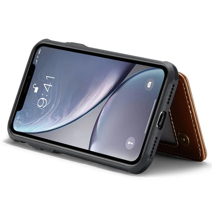 CASEME C22 Series For iPhone XR 6.1 inch Case RFID Blocking Litchi Texture Leather Phone Cover