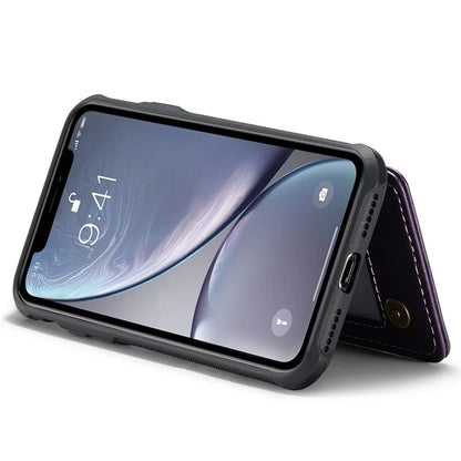 CASEME C22 Series For iPhone XR 6.1 inch Case RFID Blocking Litchi Texture Leather Phone Cover
