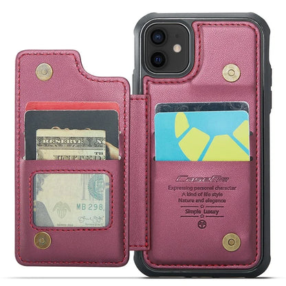 CASEME C22 Series for iPhone 12 / 12 Pro Case RFID Blocking Phone Cover with 4 Card Slots