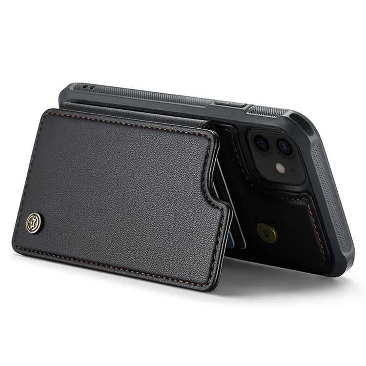 CASEME C22 Series for iPhone 12 / 12 Pro Case RFID Blocking Phone Cover with 4 Card Slots