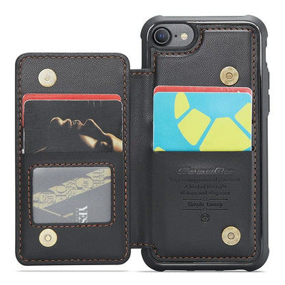 CASEME C22 Series for iPhone 6 / 6s / 7 / 8 / SE (2020) / SE (2022) Case Card Holder Phone Kickstand Cover