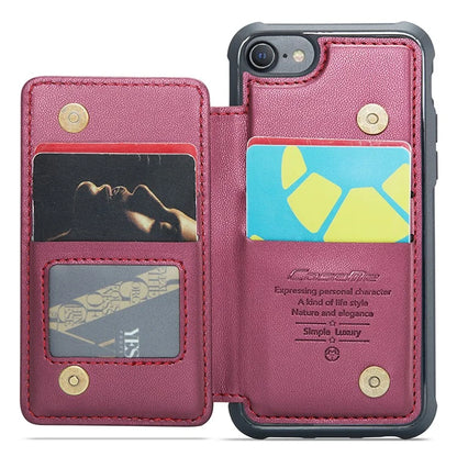 CASEME C22 Series for iPhone 6 / 6s / 7 / 8 / SE (2020) / SE (2022) Case Card Holder Phone Kickstand Cover
