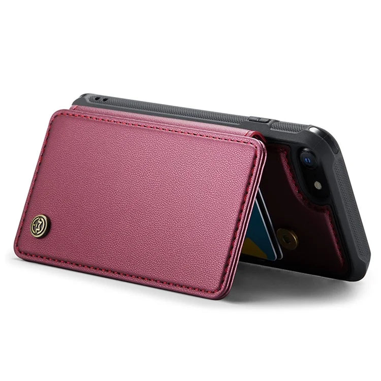 CASEME C22 Series for iPhone 6 / 6s / 7 / 8 / SE (2020) / SE (2022) Case Card Holder Phone Kickstand Cover