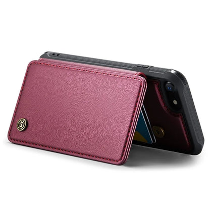 CASEME C22 Series for iPhone 6 / 6s / 7 / 8 / SE (2020) / SE (2022) Case Card Holder Phone Kickstand Cover