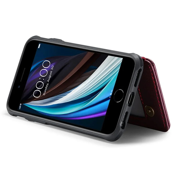 CASEME C22 Series for iPhone 6 / 6s / 7 / 8 / SE (2020) / SE (2022) Case Card Holder Phone Kickstand Cover