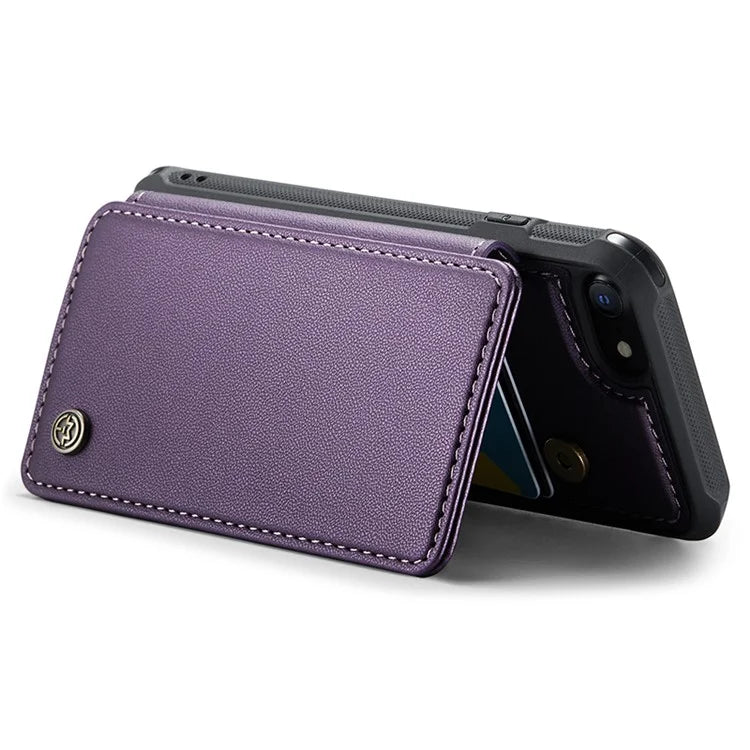CASEME C22 Series for iPhone 6 / 6s / 7 / 8 / SE (2020) / SE (2022) Case Card Holder Phone Kickstand Cover