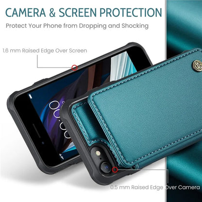 CASEME C22 Series for iPhone 6 / 6s / 7 / 8 / SE (2020) / SE (2022) Case Card Holder Phone Kickstand Cover