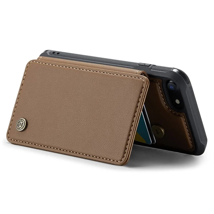 CASEME C22 Series for iPhone 6 / 6s / 7 / 8 / SE (2020) / SE (2022) Case Card Holder Phone Kickstand Cover