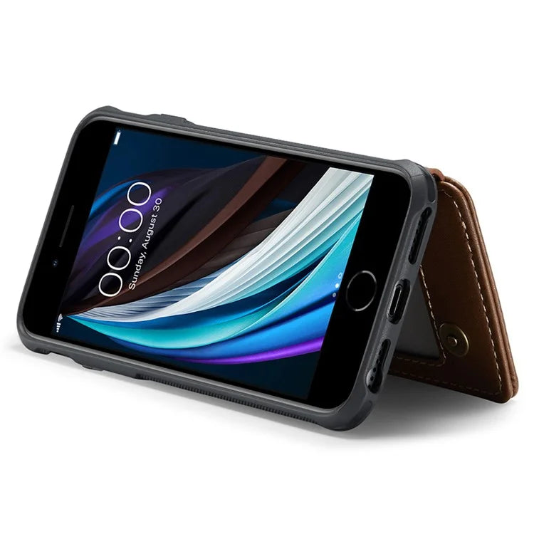 CASEME C22 Series for iPhone 6 / 6s / 7 / 8 / SE (2020) / SE (2022) Case Card Holder Phone Kickstand Cover
