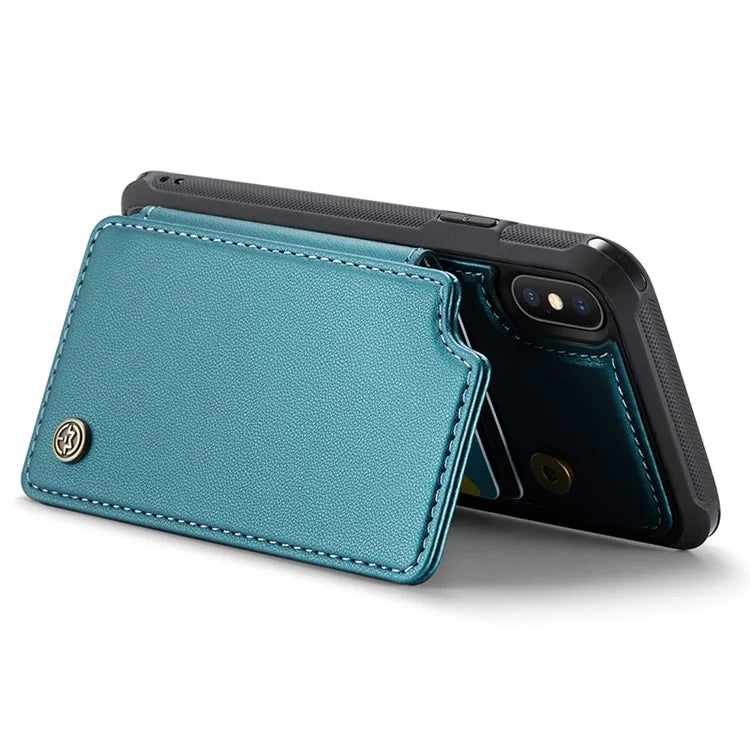 CASEME C22 Series for iPhone XS Max 6.5 inch Case PU+TPU RFID Blocking Phone Cover