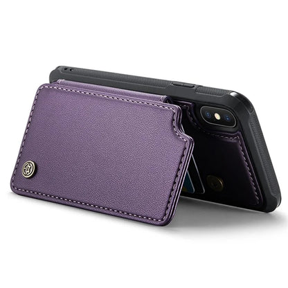 CASEME C22 Series for iPhone XS Max 6.5 inch Case PU+TPU RFID Blocking Phone Cover