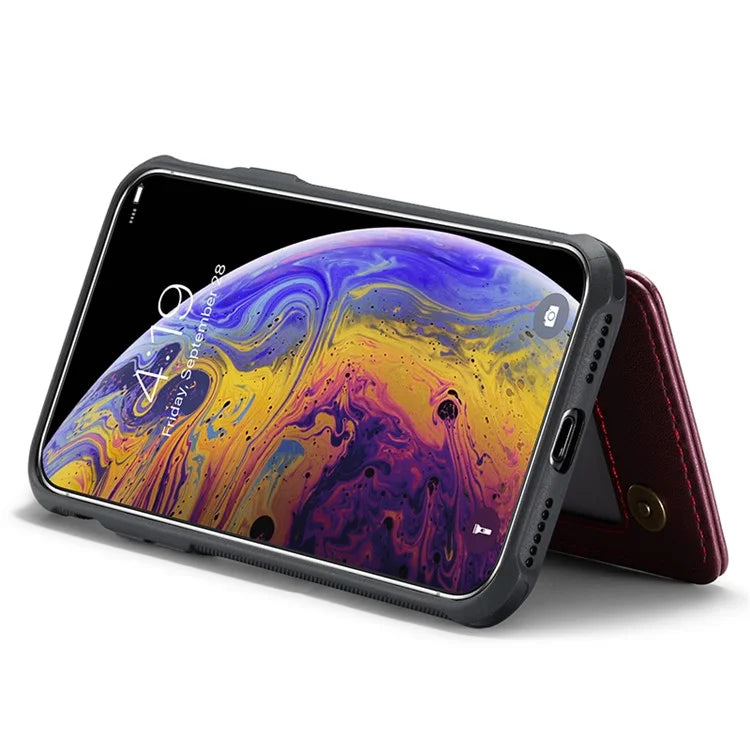CASEME C22 Series for iPhone XS Max 6.5 inch Case PU+TPU RFID Blocking Phone Cover