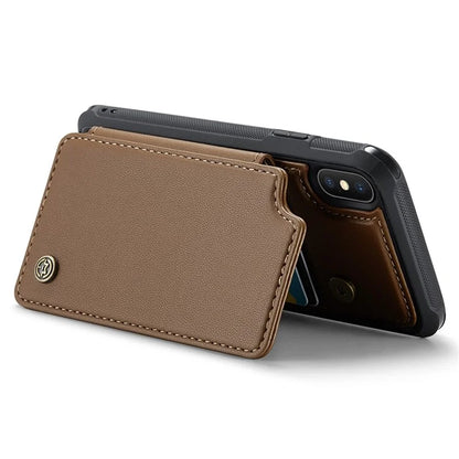 CASEME C22 Series for iPhone XS Max 6.5 inch Case PU+TPU RFID Blocking Phone Cover