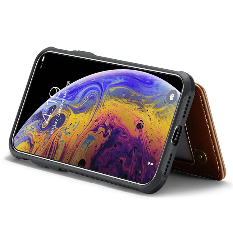 CASEME C22 Series for iPhone XS Max 6.5 inch Case PU+TPU RFID Blocking Phone Cover