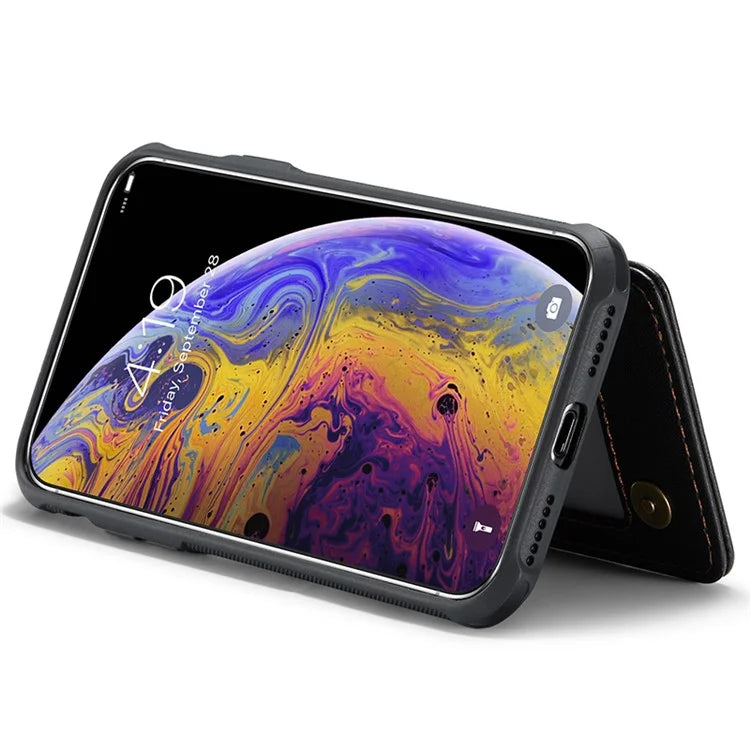 CASEME C22 Series for iPhone XS Max 6.5 inch Case PU+TPU RFID Blocking Phone Cover