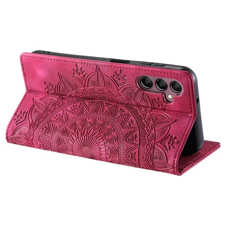 For Samsung Galaxy A05s 4G Case Shockproof Shell Magnetic Auto Closing PU Leather Cover