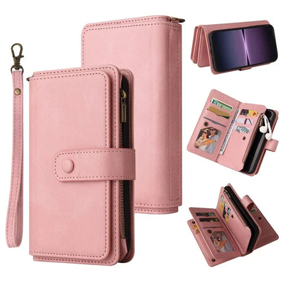 KT Multi-Functional Series-2 For Sony Xperia 1 V Case Zipper Leather Wallet Phone Protector
