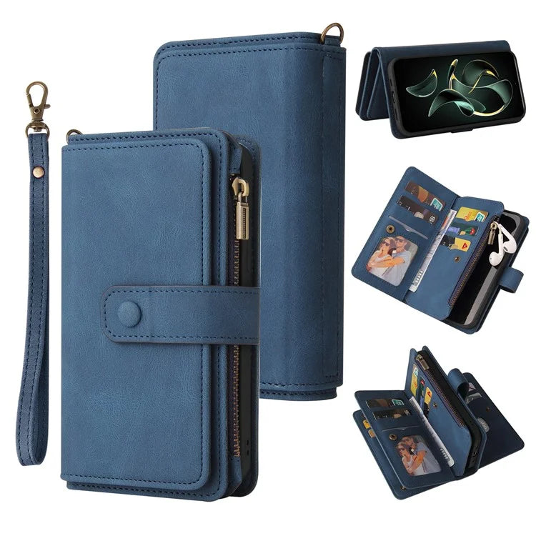 KT Multi-Functional Series-2 For Xiaomi 13T / 13T Pro / Redmi K60 Ultra Case Zipper Anti-scratch Cell Phone Cover