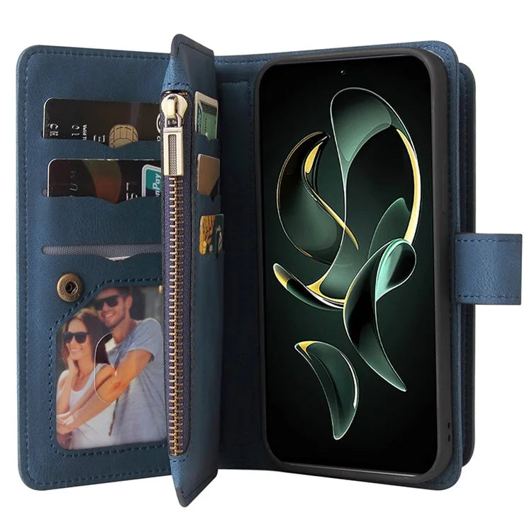 KT Multi-Functional Series-2 For Xiaomi 13T / 13T Pro / Redmi K60 Ultra Case Zipper Anti-scratch Cell Phone Cover